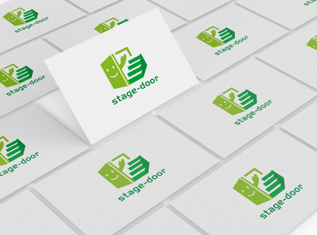 株式会社ステージドアロゴマーク名刺イメージ